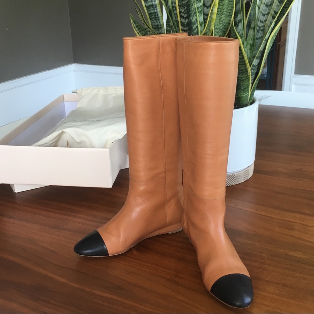 Loeffler Randall cap toe boots